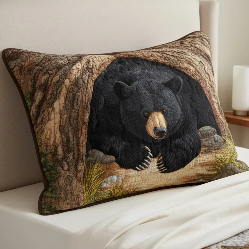 Funda de Cojín Acolchada - Refugio del Oso