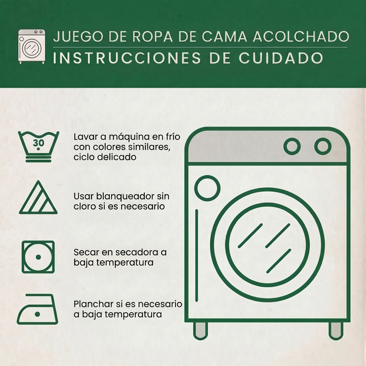 Juego de cama acolchado de 3 piezas - Atardecer sobre los Cactus
